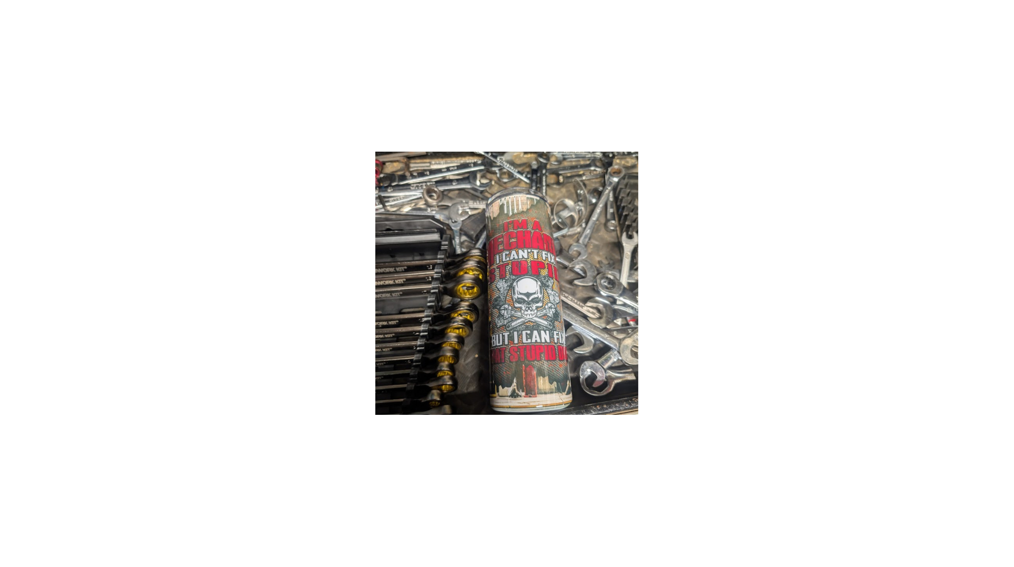 Mechanic's Special - 20oz. Double Wall Insulated Stainless Steel Skinny Tumbler